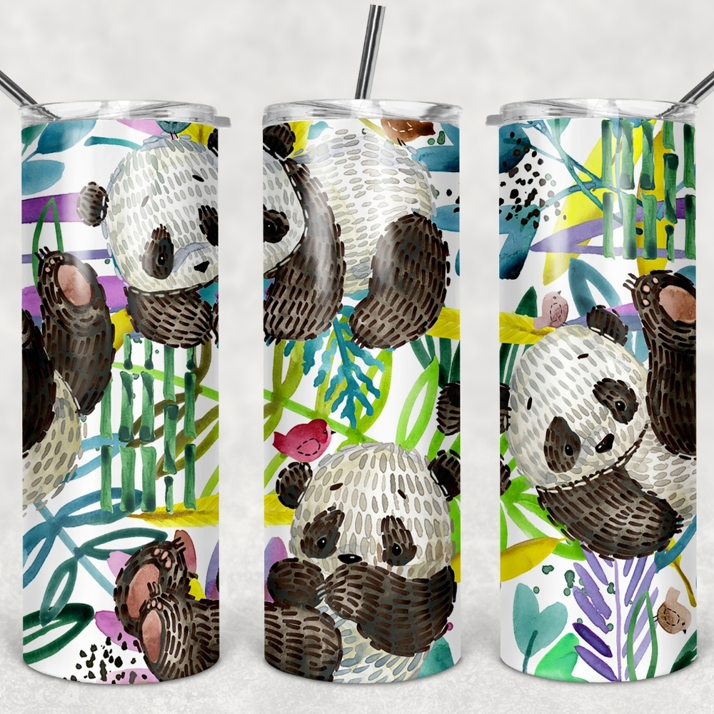 Custom 20oz panda tumbler!
